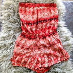 Patterned romper